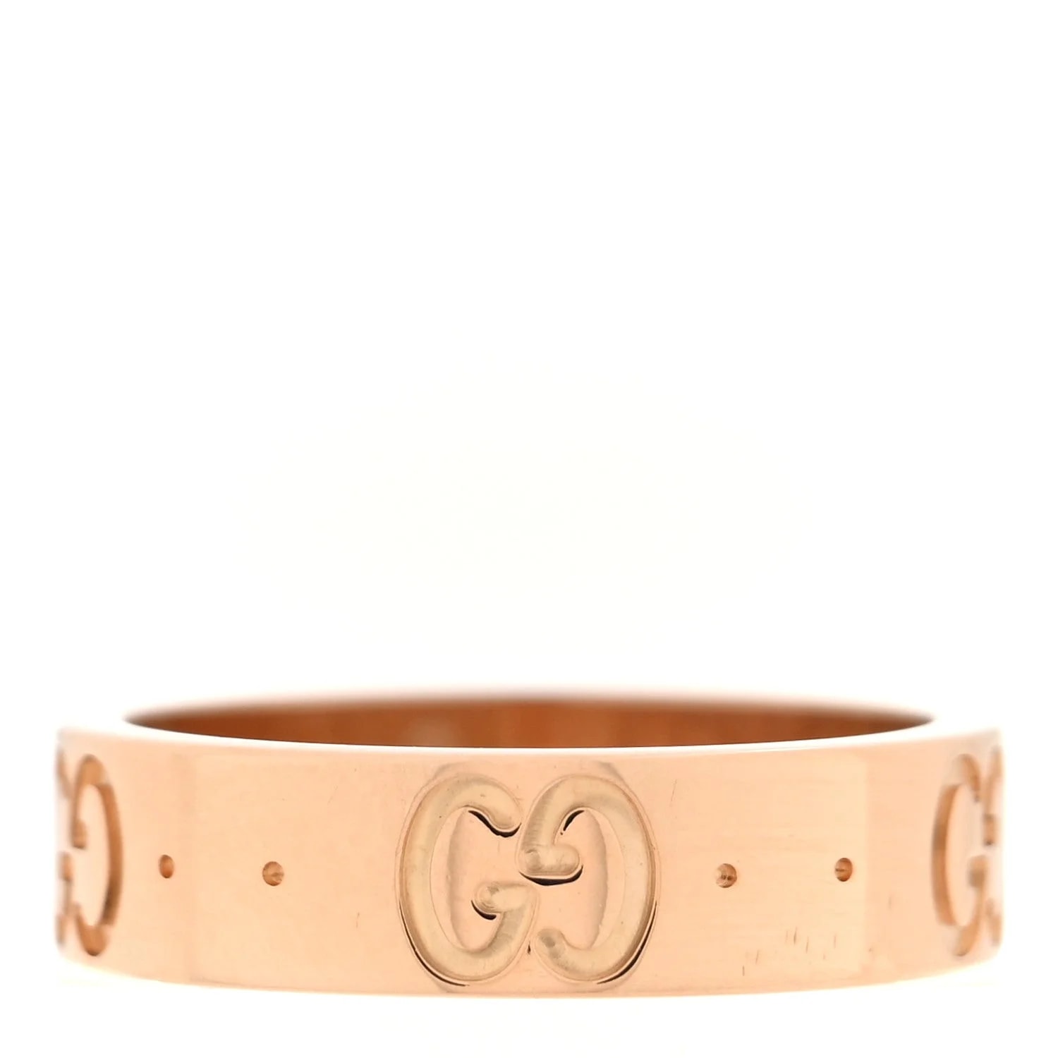 Gucci — 18K Rose Gold 4mm Icon Thin Band 42 2.25 — Jewelry — resale