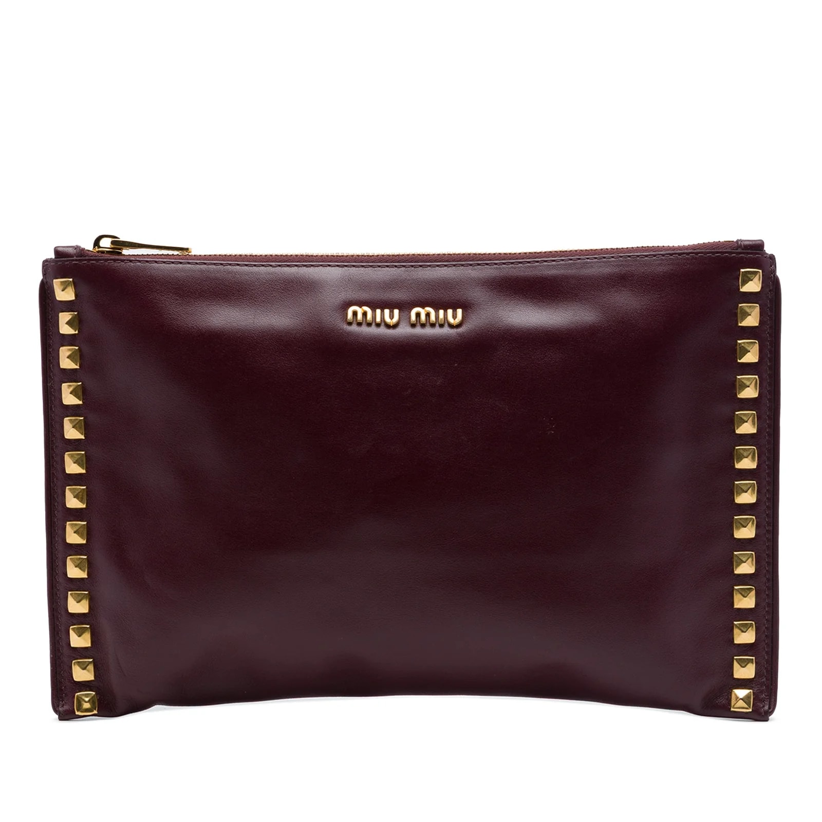 Miu Miu — Studded Zip — Handbag — resale