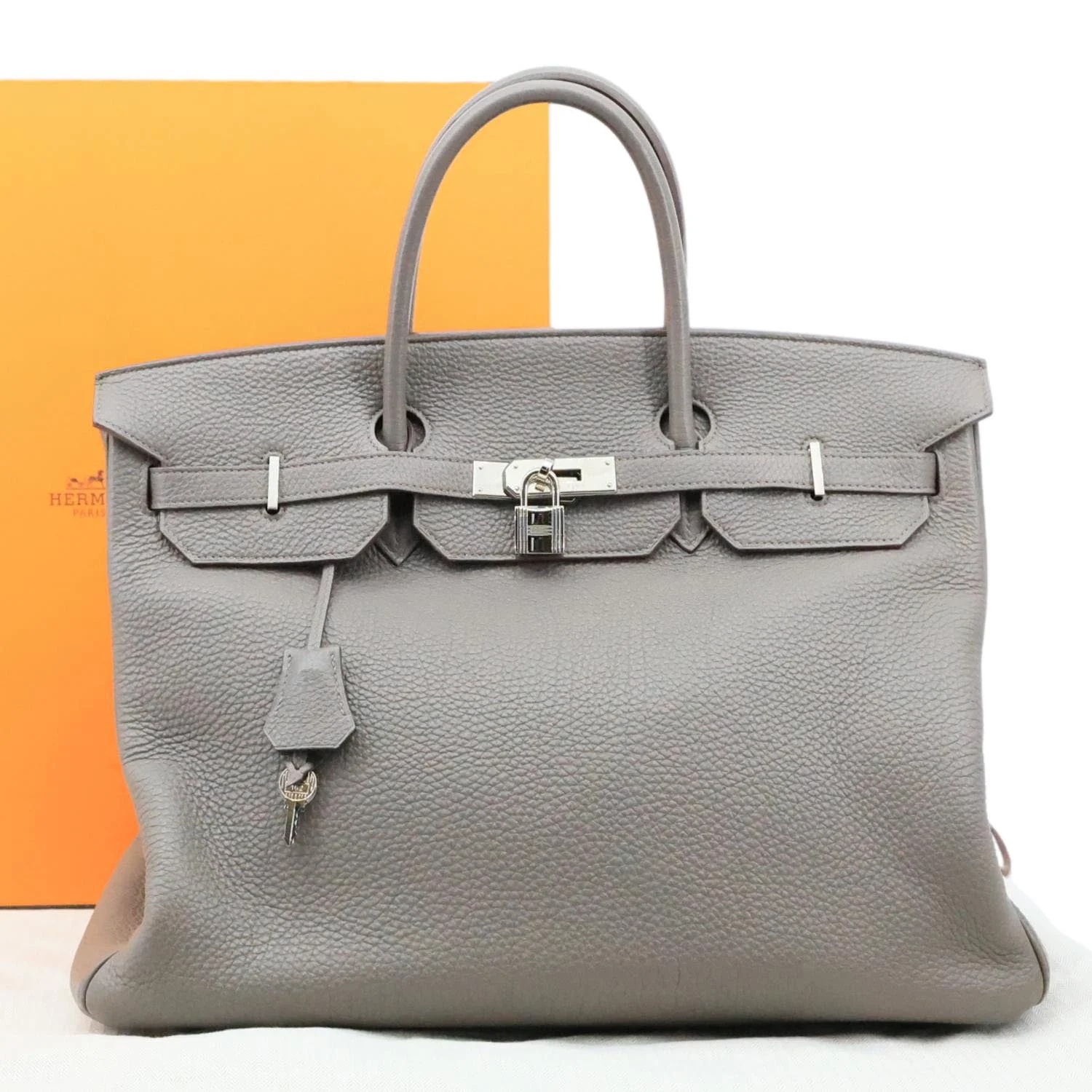 Hermes Birkin 40 Satchel Etoupe 3