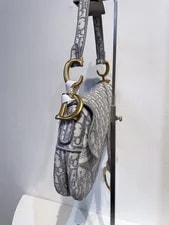 Dior Saddle ObliqueJacquard in With Hardware 25.5 X 20 X 6.5 Cm 3