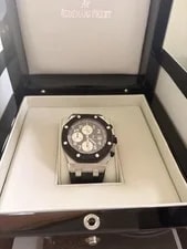 Audemars Piguet Royal Oak Offshore 42mm Black Dial Rubber Auto Date Box/Papers 2