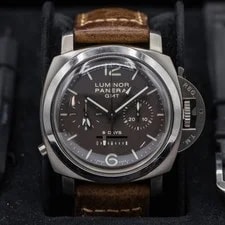 Panerai Luminor 1950 Chrono Monopulsante 8 Days GMT Titanio Full Set PAM00311 2