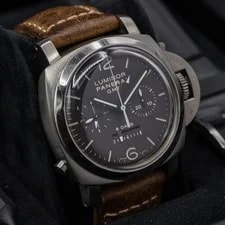 Panerai Luminor 1950 Chrono Monopulsante 8 Days GMT Titanio Full Set PAM00311 3