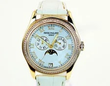 Patek Philippe 18k Yellow Gold Diamond Annual Calendar Deployant 4936J 3