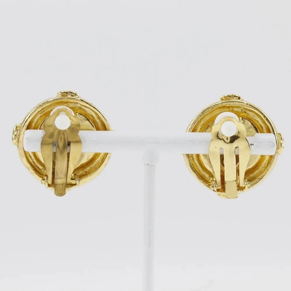 Chanel Cc Clip-On Metal Gold_plated Jewelry 2