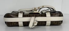 Fendi Glazed Fabric Cage Baguette Satchel in D5 3