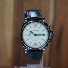 Panerai Luminor Due White Dial 38mm Steel Case Leather Strap Full Set PAM01043 2