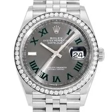 Rolex Datejust 36 126284RBR Slate / Green Roma Dial 2