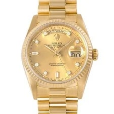 Rolex Day Date 18238A L Number 18K Yellow Gold From Japan With Box 2