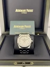 Audemars Piguet — Audemars Piguet Royal Oak 15450ST White Dial SS Bracelet Complete Set — Watch — resale