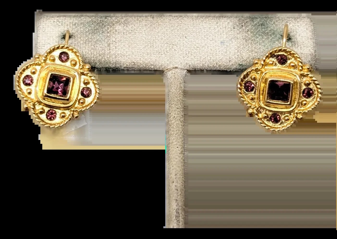 Napier — 1990 Signed Napier Goldtone Faux- Pierced - 2 Pieces — Jewelry — resale