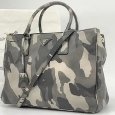 Prada Galleria Camouflage 2Way Auth Italy Use 3