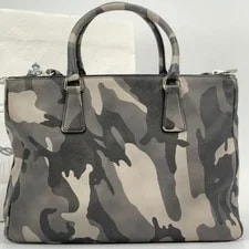 Prada Galleria Camouflage 2Way Auth Italy Use 4