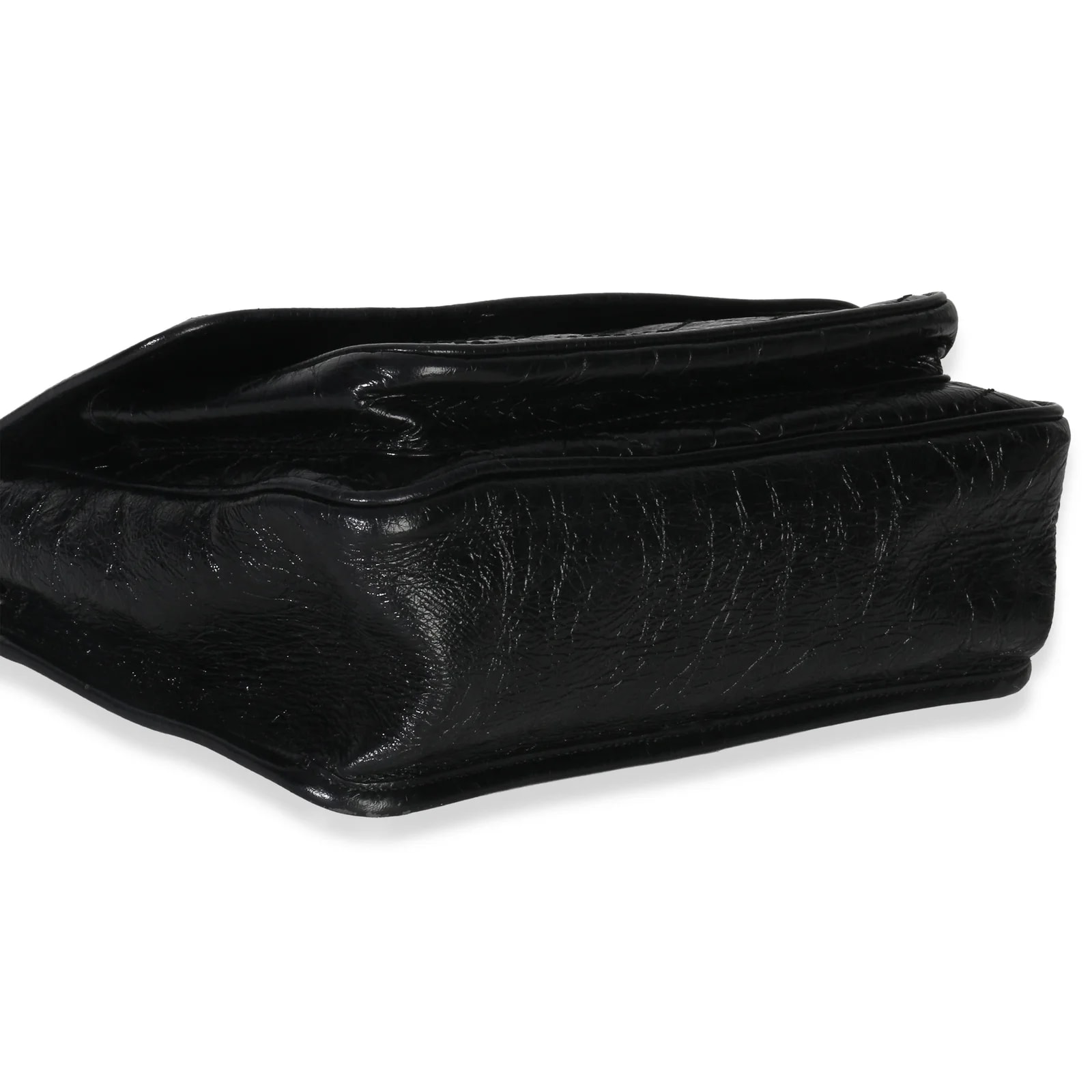 Saint Laurent Crinkled Medium Niki Chain Satchel 4