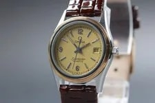 1982 Omega Seamaster Cal.1380 Ref.596.0035 Gold Dial Quartz 2