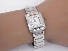 Cartier Tank Francaise W51006Q4 2301 Stainless Steel / 18K 25mm Quartz #WJW116 2