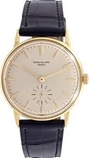 Patek Philippe — Patek Philippe Calatrava 3425 18k Yellow Gold Silver Dial 33mm Automatic — Watch — resale