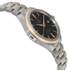 Tudor Style 38mm 18K Yellow Gold Steel Black Dial Automatic 12503-0003 4