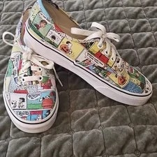 Vans Authentic X Peanuts Low Top Lace-Up Comic Print 721356 2