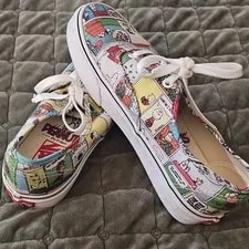 Vans Authentic X Peanuts Low Top Lace-Up Comic Print 721356 4