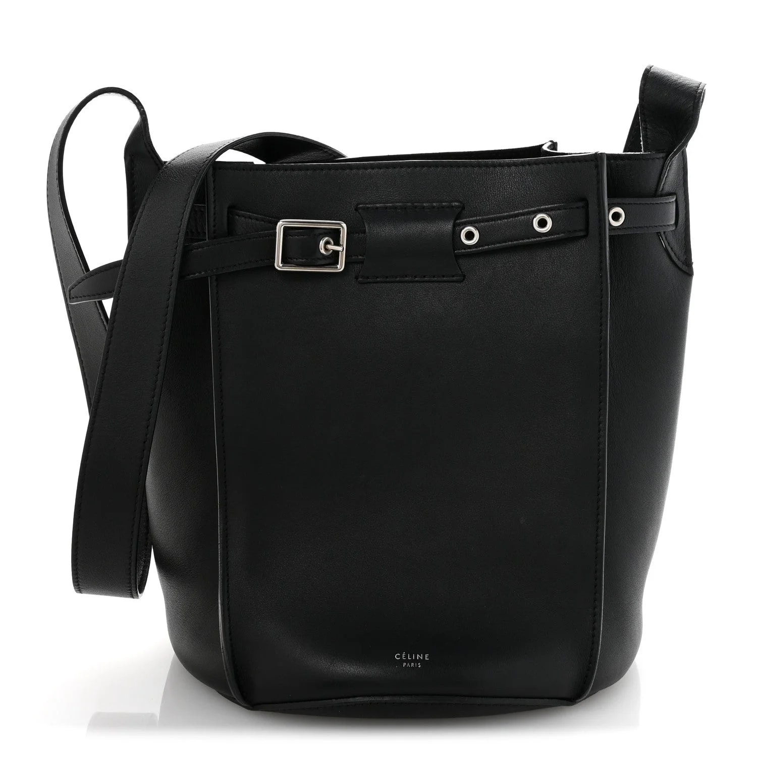 Celine — Supple Grained Long Strap Big Bucket — Handbag — resale