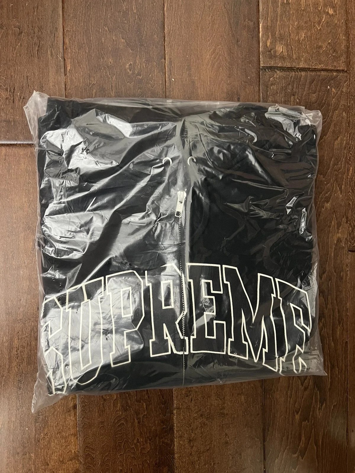 Supreme — Supreme Cracked Raglan Zip Up Sweatshirt — streetwear — resale