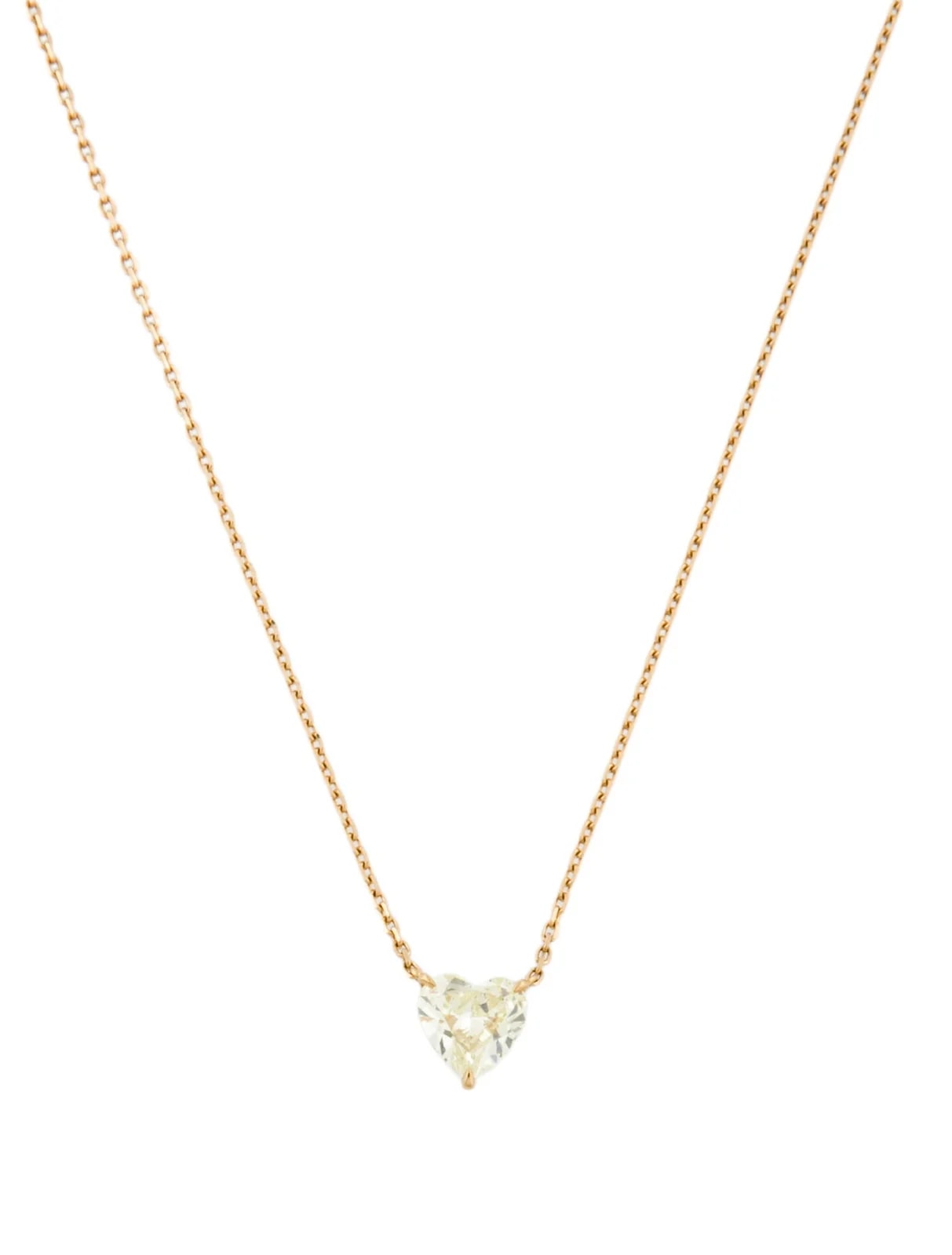 18K 1.09ct Heart Solitaire — Jewelry — resale