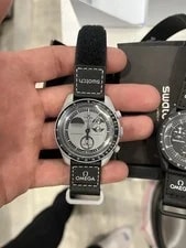 Omega X Swatch MoonSwatch Mission To Earthphase Bioceramic Quartz Chronograph — Watch — resale