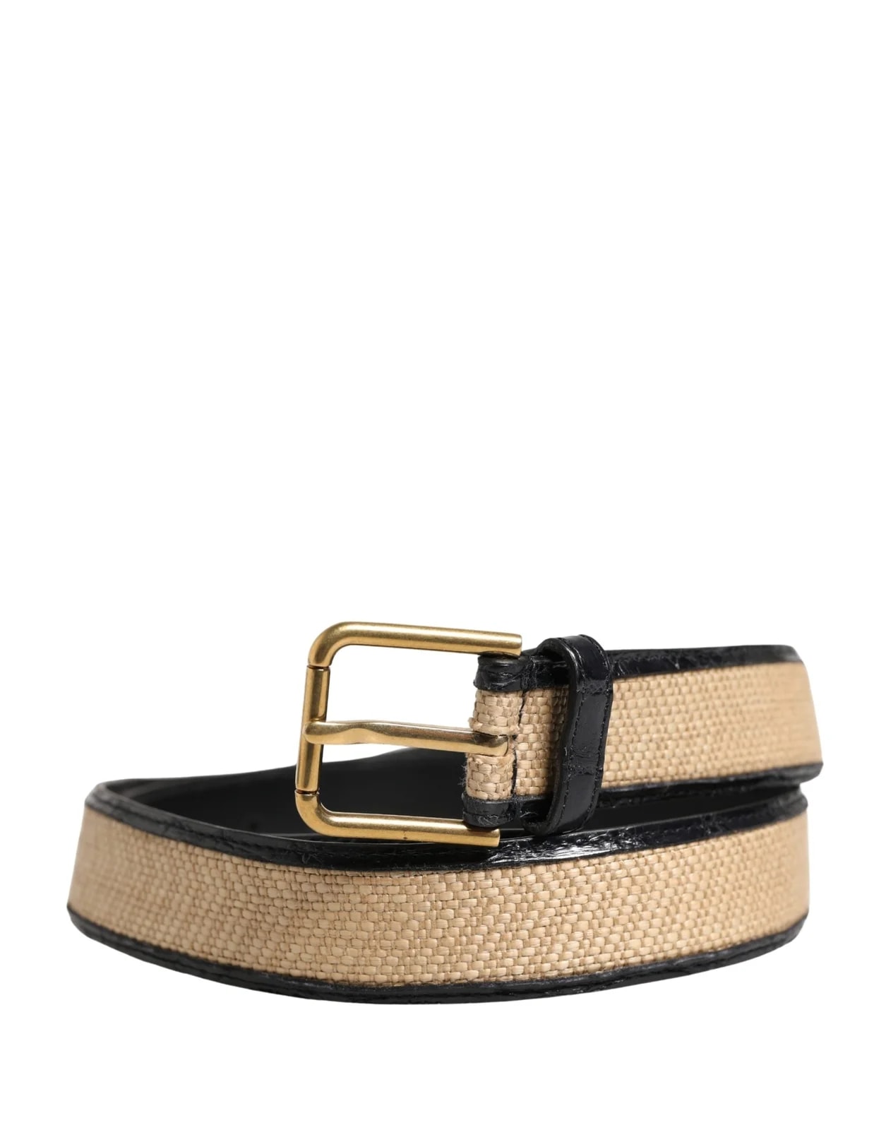 Dolce & Gabbana — Dolce & Gabbana Braided Metal Buckle Belt — Accessory — resale