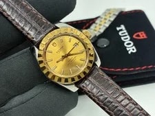 Tudor — Tudor Geneve Classic Automatic 22013 18k Gold Bezel + Pouch 2008 — Watch — resale