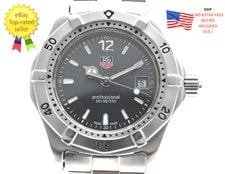 Tag Heuer — ▶[ N Miint ] TAG Heuer 2000 WK1315 Gray Dial Date 29mm Quartz Silver — Watch — resale