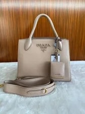 Prada — Prada Nude 26x20 Cm w/Strap — Handbag — resale