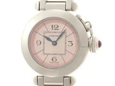Cartier — Cartier Miss Pasha [205] W3140008 Stainless Steel Silver Quartz Pink — Watch — resale