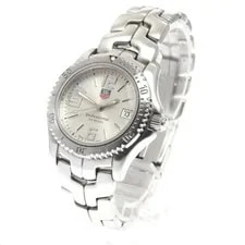 TAG Heuer Link WT1212 36mm SS Quartz Silver Dial Date #C787 2