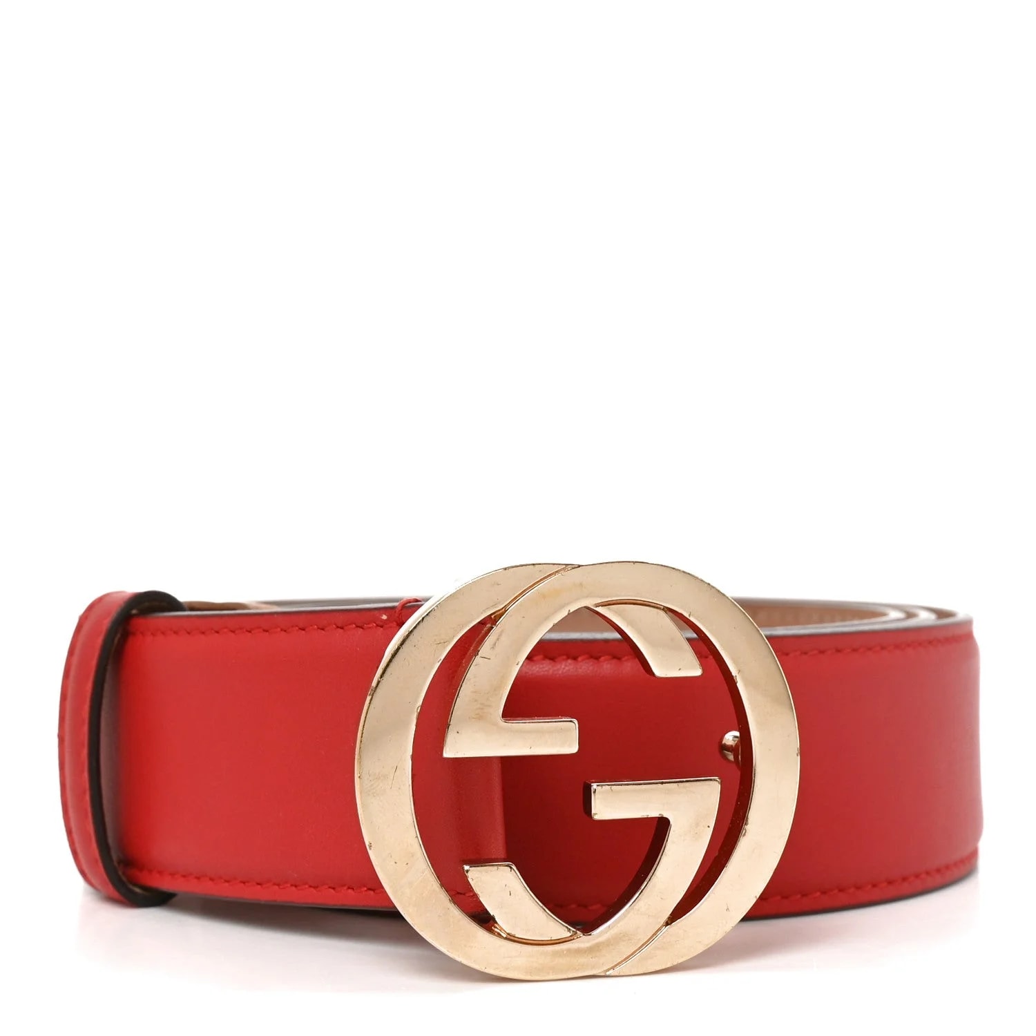 Gucci — Interlocking G 37mm Belt 105 42 Hibiscus — Accessory — resale