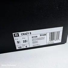 Adidas Crazy 8 US 9.5 Lifestyle Kobe Retro 2