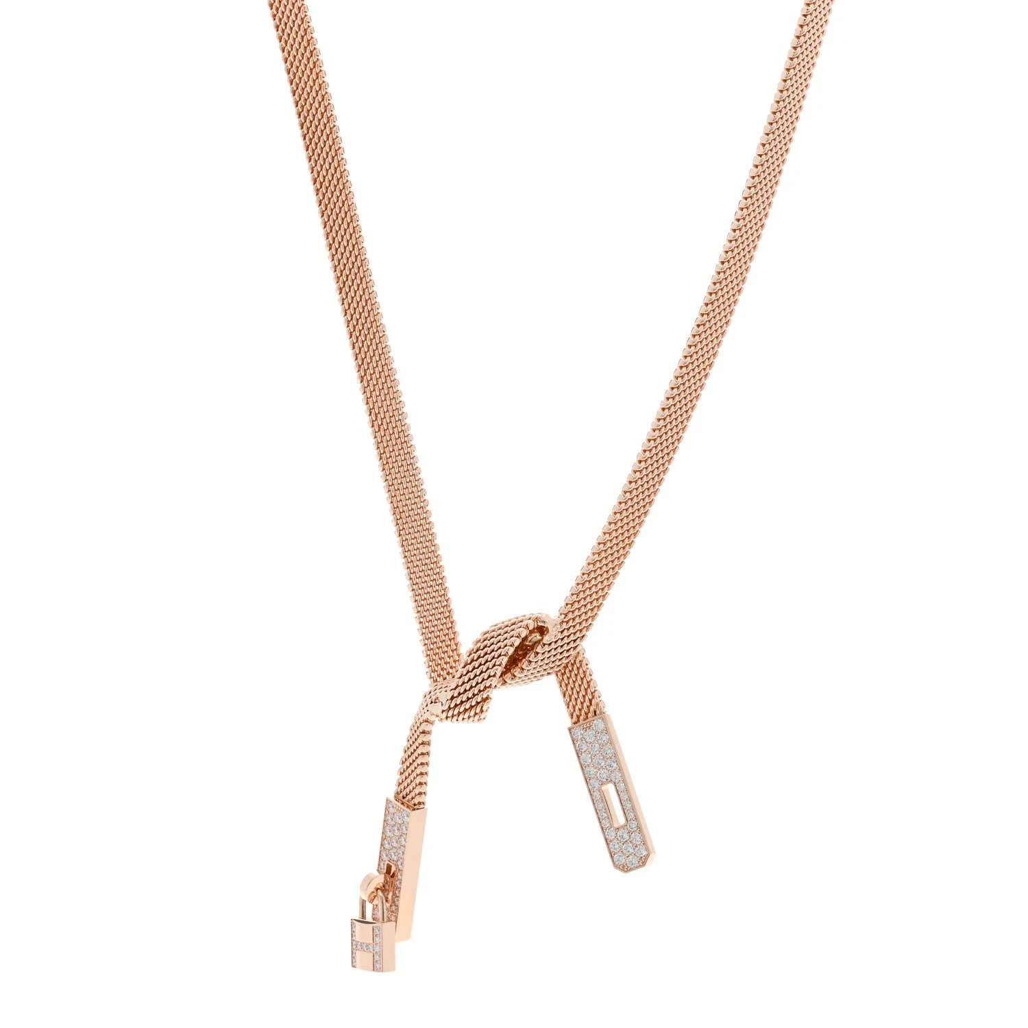 Hermès — 18K Rose Gold Kelly Gavroche SH — Jewelry — resale