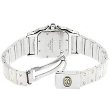 Cartier Santos Galbé SM W20012C4 24mm Ss/yg Beige Dial Quartz #C185 2