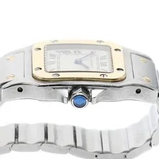 Cartier Santos Galbé SM W20012C4 24mm Ss/yg Beige Dial Quartz #C185 4