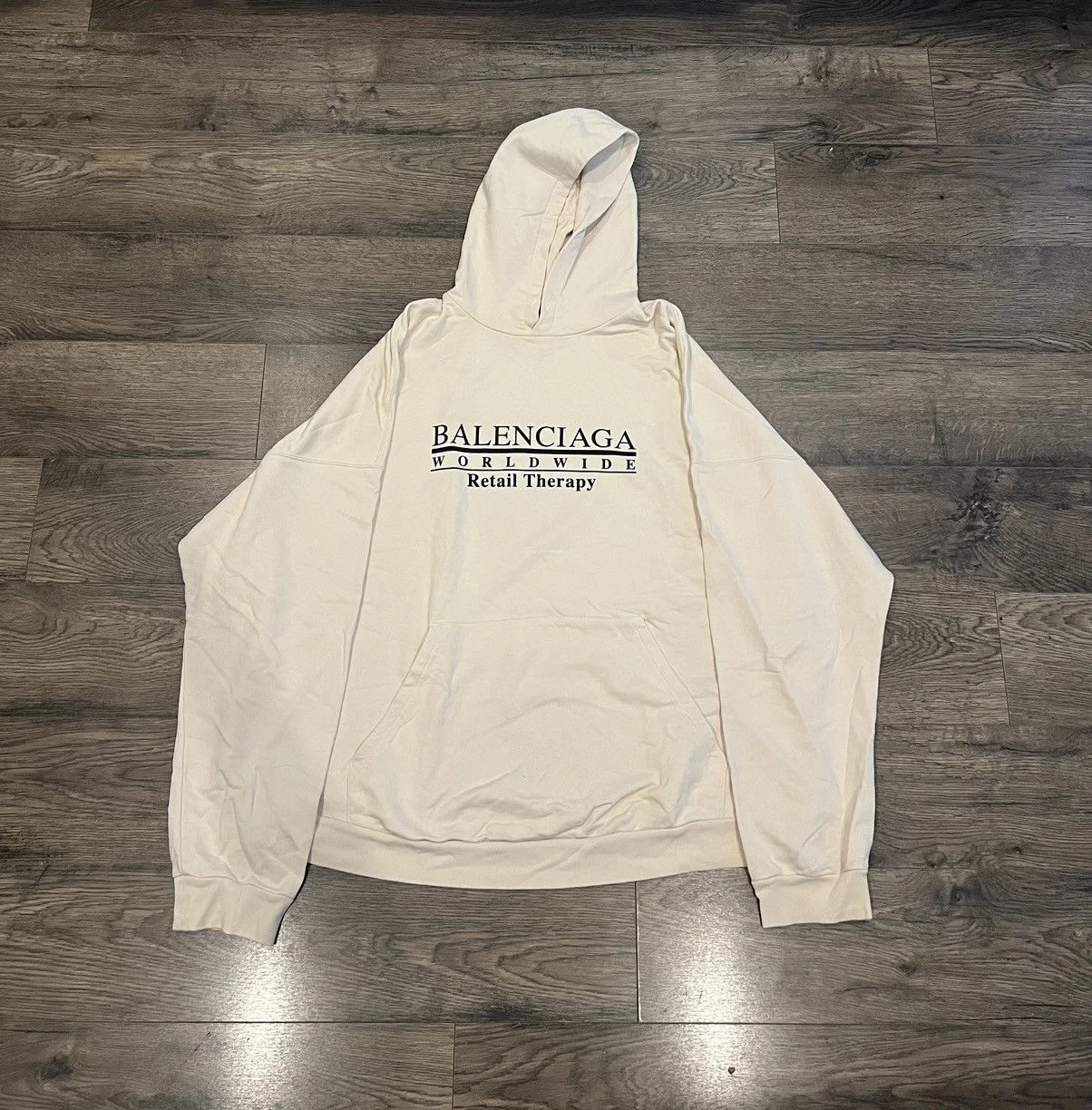 Balenciaga — Balenciaga Retail Therapy Chest Logo Hoodie — streetwear — resale