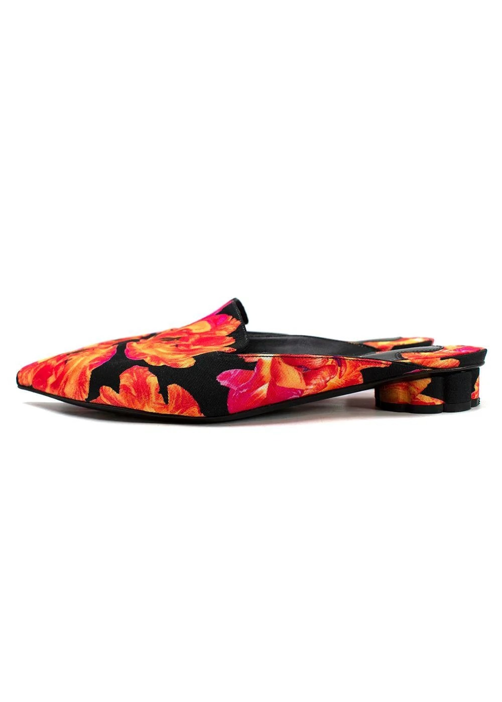 Salvatore Ferragamo and Floral Pointed Mules 3