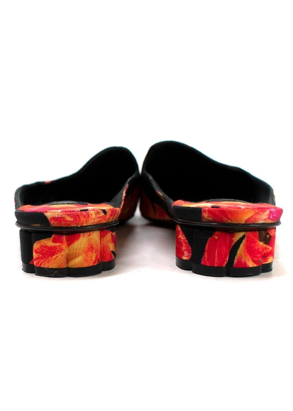 Salvatore Ferragamo and Floral Pointed Mules 4