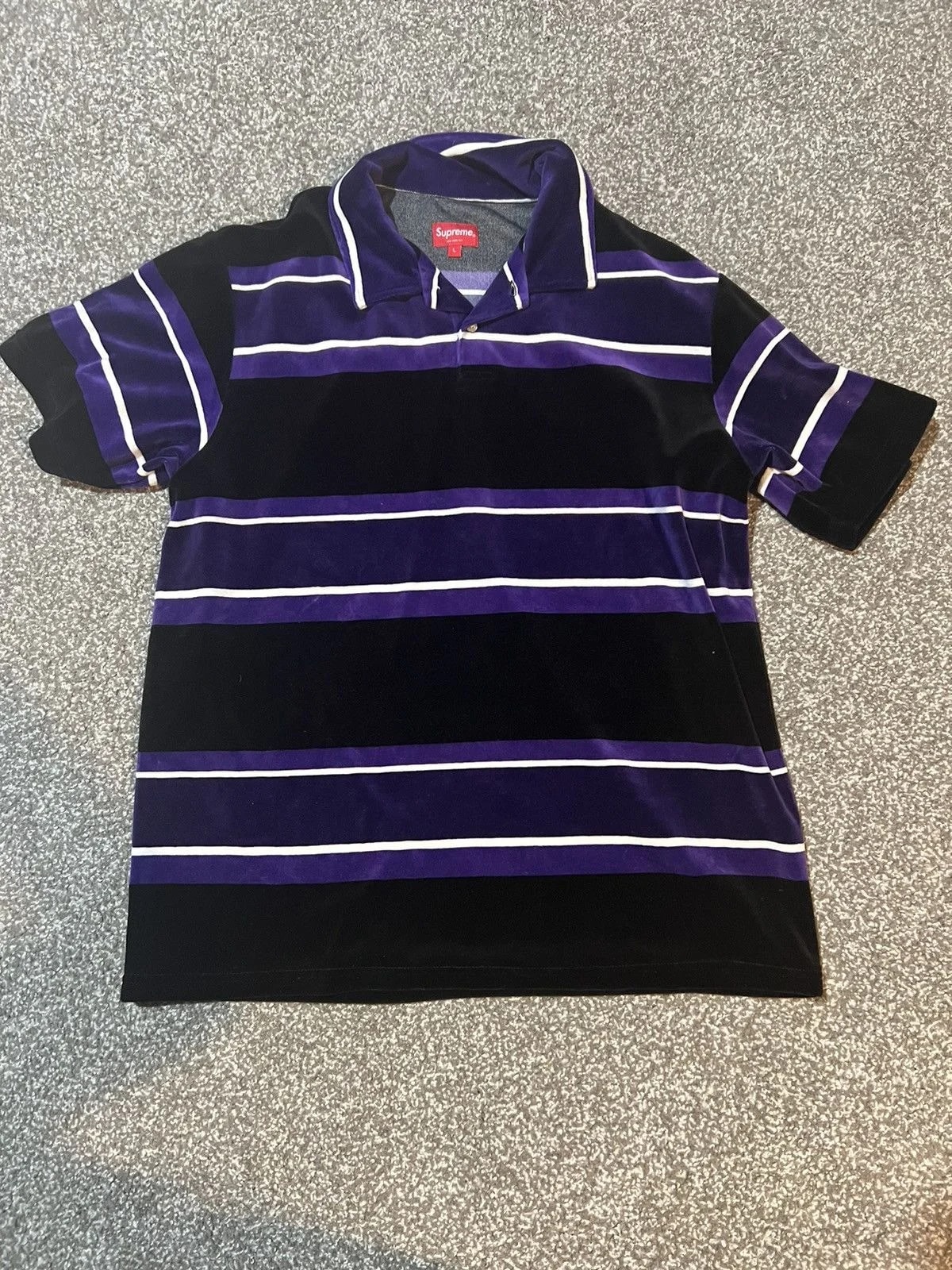 Supreme — Supreme Stripe Polo — streetwear — resale
