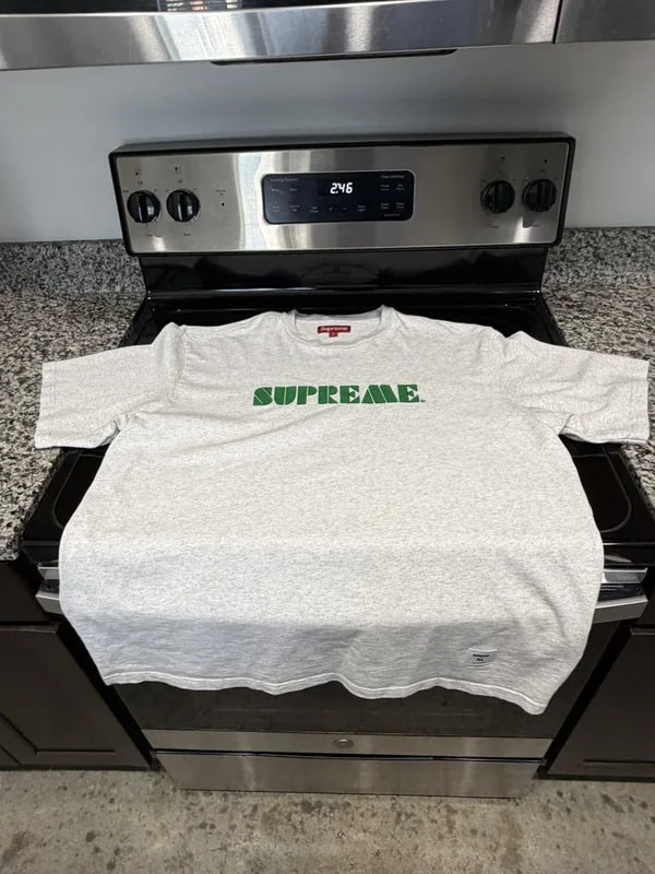 Supreme — Supreme Logo Embroidered Tee — streetwear — resale