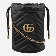 Gucci — Gucci 5F GG Marmont Mini Bucket 575163 Dtdrt 1000 146932355 [P] — Handbag — resale