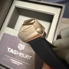 TAG Aquaracer Quartz Blue Rubber Strap for WAY101C.FC6153 43mm Diver 4