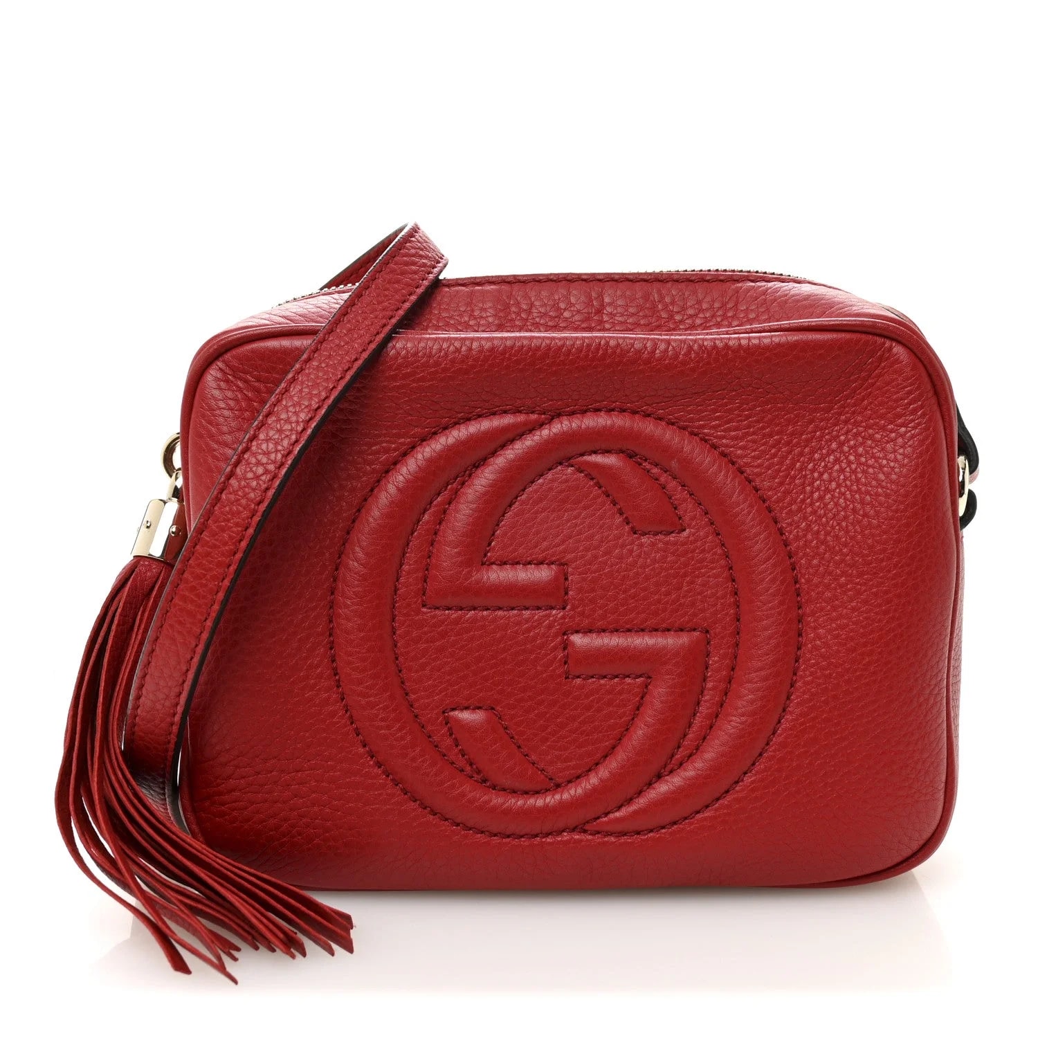 Gucci — Pebbled Small Soho Disco Tabasco — Handbag — resale