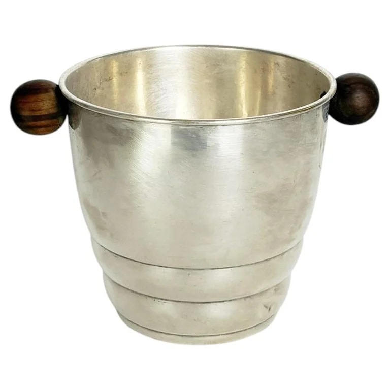 Art Deco Ice Bucket in -Plated Metal and , France, 1940s — Furniture — resale