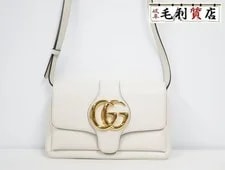 Gucci — Gucci GG Marmont 550129 White Gold Excellent Condition B — Handbag — resale