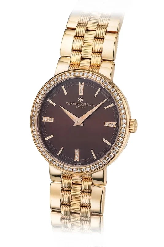 Worldofluxuryus — Vacheron Constantin Traditionnelle Patrimony 18K Rose Gold & Diamonds Lady's — Watch — resale